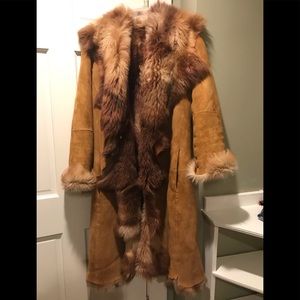 Shearling full length Coat